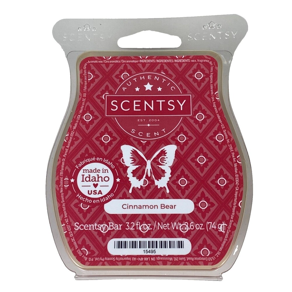 Scentsy Wax Bars Cinnamon Bear - NEW in Package - MADE IN THE USA
